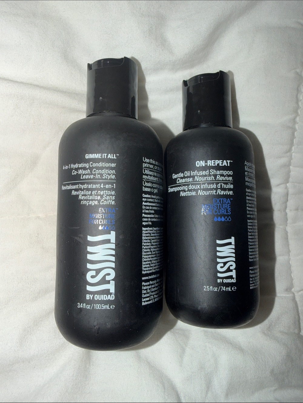 Black Hydrating Conditioner & Gentle Sulfate-Free Shampoo Set - Black